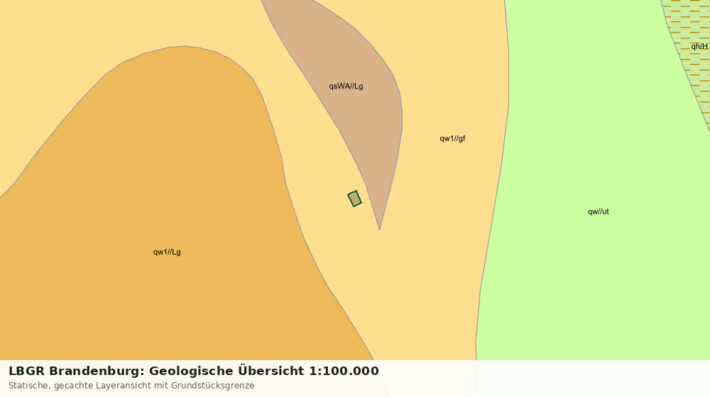 Statische Kartenansicht: LBGR Brandenburg: Geologische Übersicht 1:100.000
