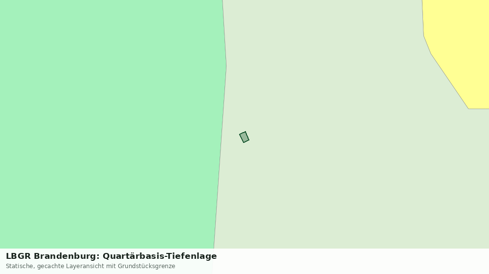 Statische Kartenansicht: LBGR Brandenburg: Quartärbasis-Tiefenlage