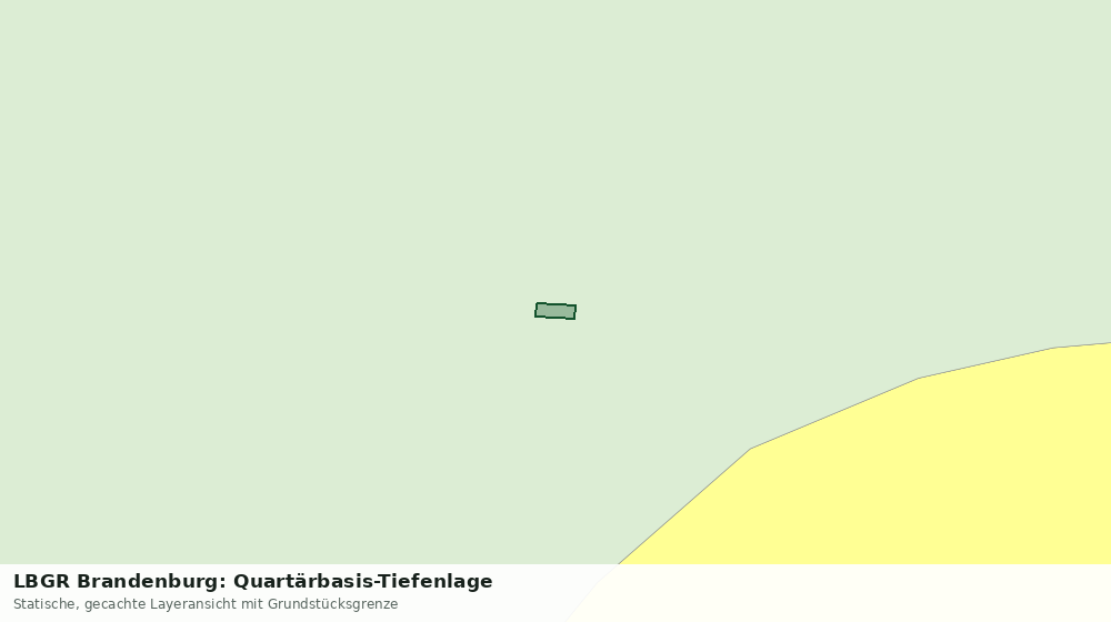 Statische Kartenansicht: LBGR Brandenburg: Quartärbasis-Tiefenlage