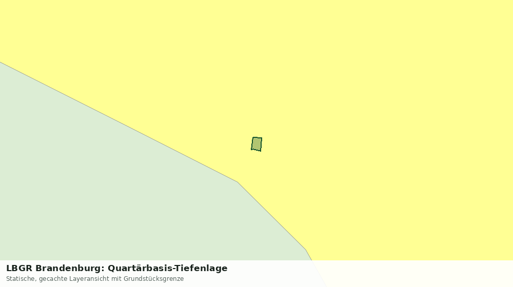 Statische Kartenansicht: LBGR Brandenburg: Quartärbasis-Tiefenlage