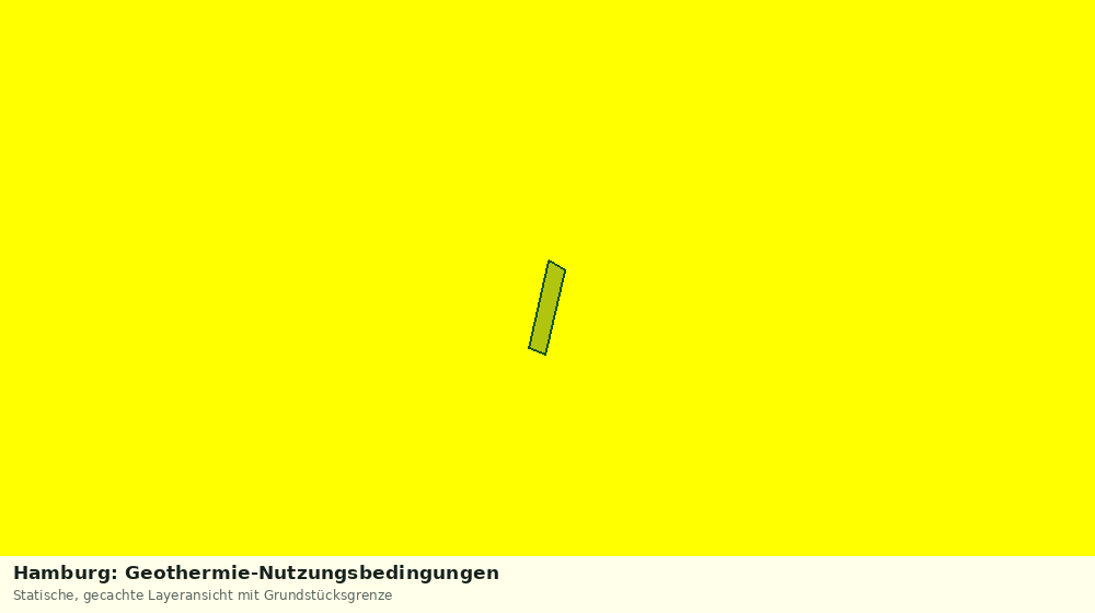 Statische Kartenansicht: Hamburg: Geothermie-Nutzungsbedingungen