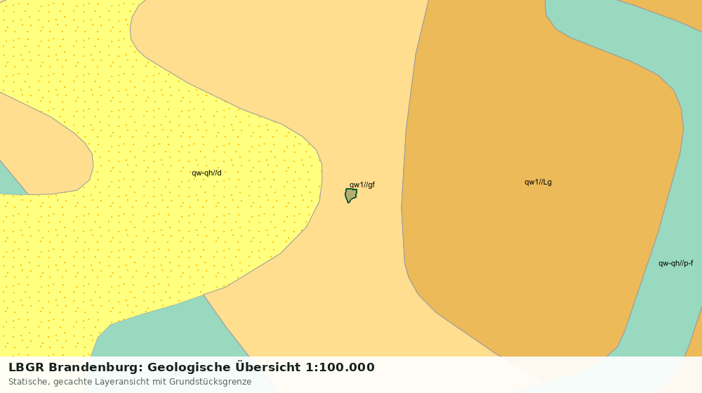 Statische Kartenansicht: LBGR Brandenburg: Geologische Übersicht 1:100.000