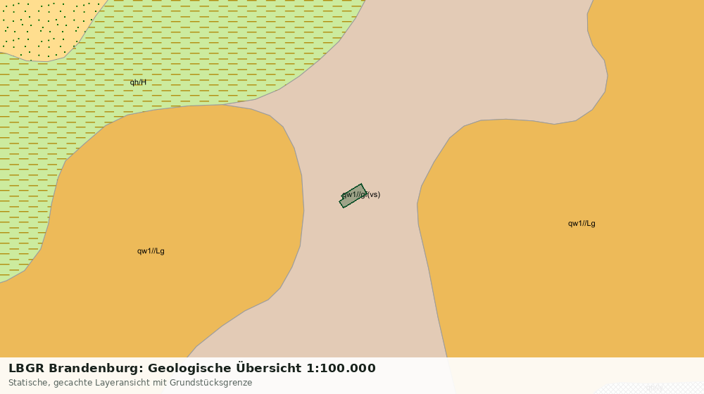 Statische Kartenansicht: LBGR Brandenburg: Geologische Übersicht 1:100.000