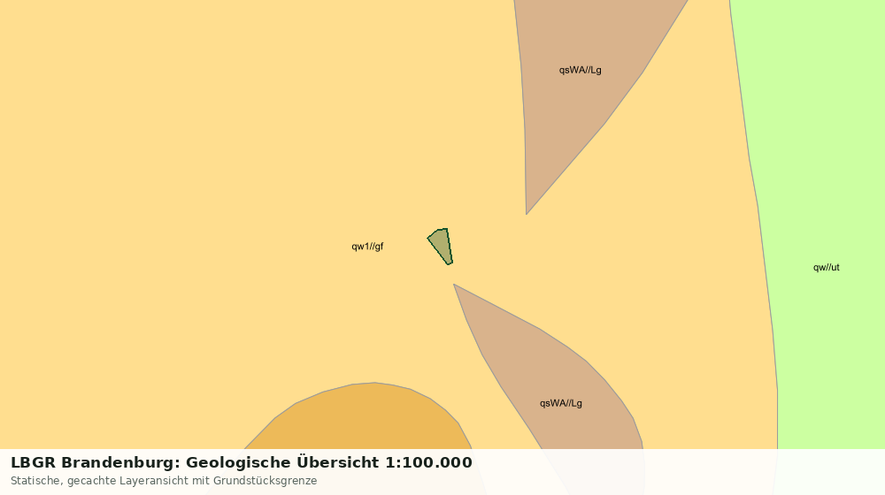 Statische Kartenansicht: LBGR Brandenburg: Geologische Übersicht 1:100.000