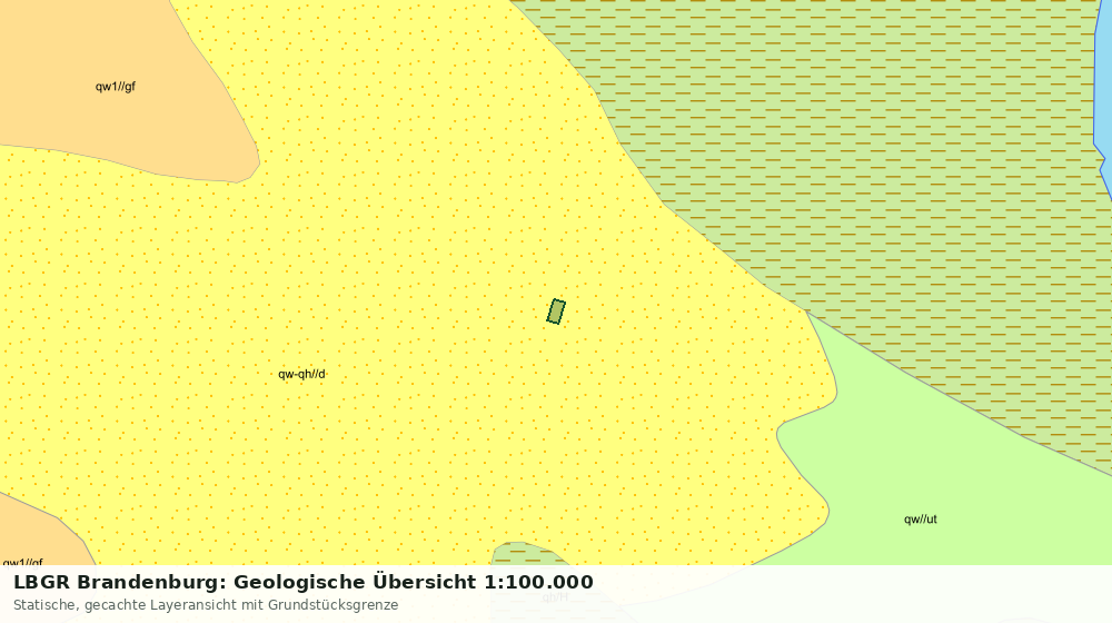 Statische Kartenansicht: LBGR Brandenburg: Geologische Übersicht 1:100.000