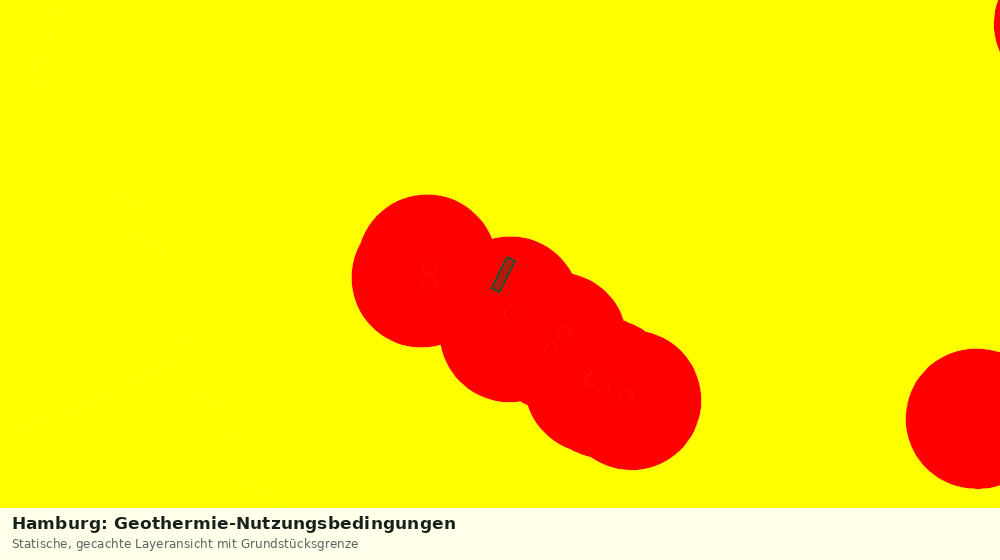 Statische Kartenansicht: Hamburg: Geothermie-Nutzungsbedingungen