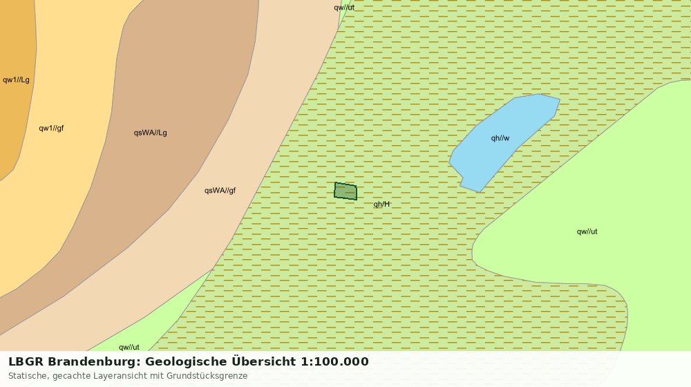 Statische Kartenansicht: LBGR Brandenburg: Geologische Übersicht 1:100.000