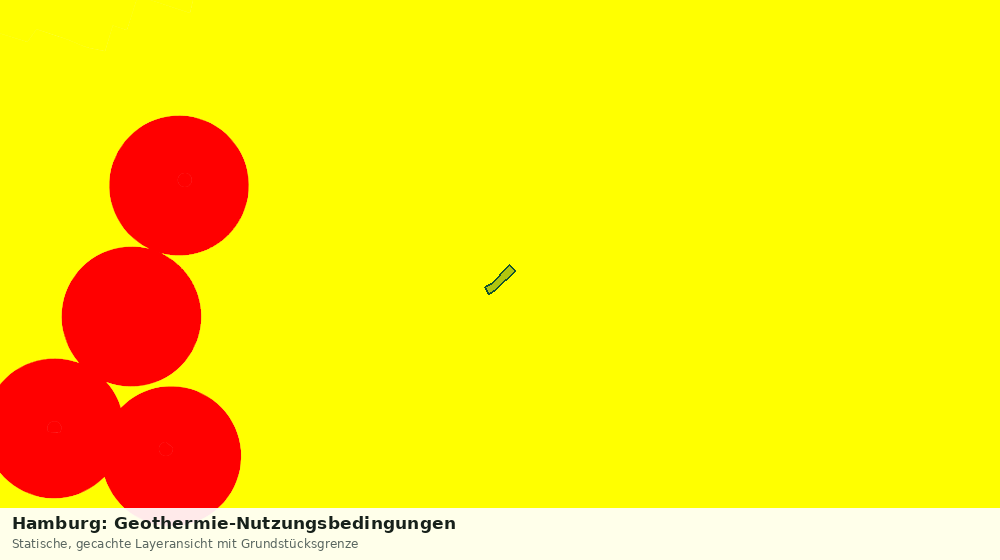 Statische Kartenansicht: Hamburg: Geothermie-Nutzungsbedingungen
