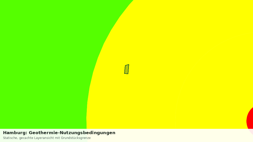 Statische Kartenansicht: Hamburg: Geothermie-Nutzungsbedingungen