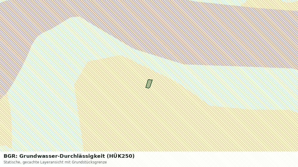 Statische Kartenansicht: BGR: Grundwasser-Durchlässigkeit (HÜK250)