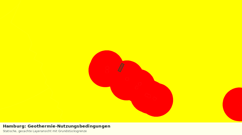 Statische Kartenansicht: Hamburg: Geothermie-Nutzungsbedingungen