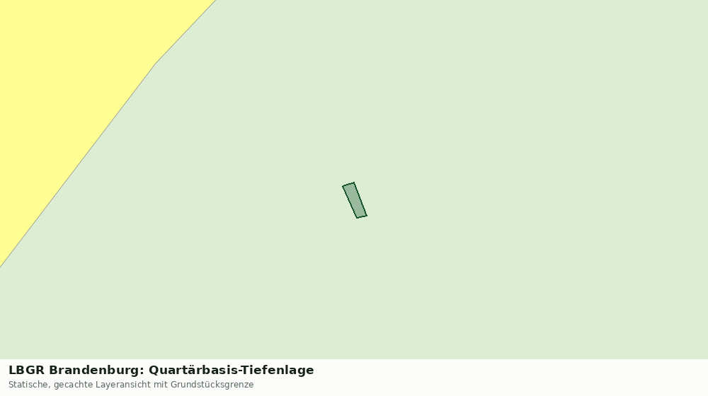 Statische Kartenansicht: LBGR Brandenburg: Quartärbasis-Tiefenlage