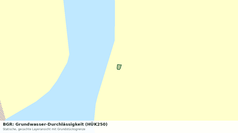 Statische Kartenansicht: BGR: Grundwasser-Durchlässigkeit (HÜK250)