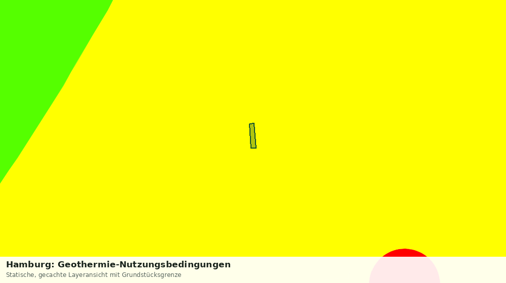 Statische Kartenansicht: Hamburg: Geothermie-Nutzungsbedingungen