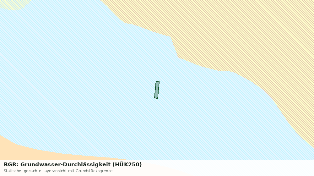 Statische Kartenansicht: BGR: Grundwasser-Durchlässigkeit (HÜK250)