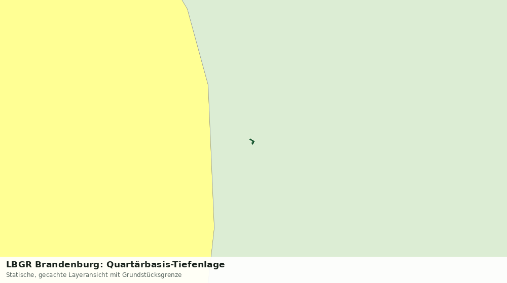 Statische Kartenansicht: LBGR Brandenburg: Quartärbasis-Tiefenlage