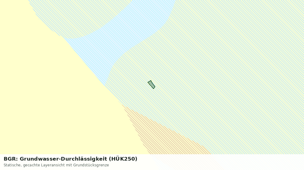 Statische Kartenansicht: BGR: Grundwasser-Durchlässigkeit (HÜK250)