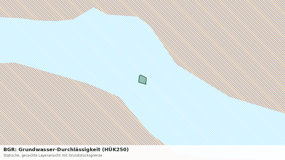 Statische Kartenansicht: BGR: Grundwasser-Durchlässigkeit (HÜK250)