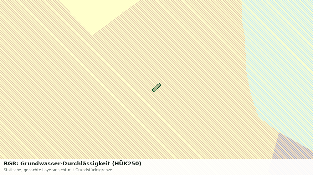 Statische Kartenansicht: BGR: Grundwasser-Durchlässigkeit (HÜK250)