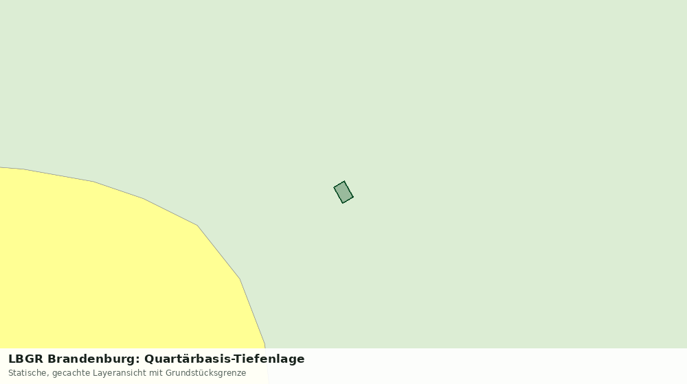 Statische Kartenansicht: LBGR Brandenburg: Quartärbasis-Tiefenlage