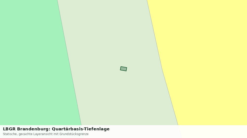 Statische Kartenansicht: LBGR Brandenburg: Quartärbasis-Tiefenlage