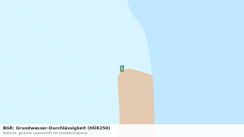 Statische Kartenansicht: BGR: Grundwasser-Durchlässigkeit (HÜK250)