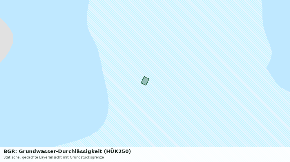 Statische Kartenansicht: BGR: Grundwasser-Durchlässigkeit (HÜK250)