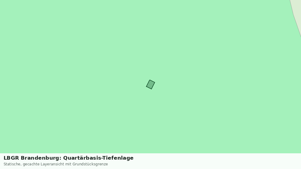Statische Kartenansicht: LBGR Brandenburg: Quartärbasis-Tiefenlage