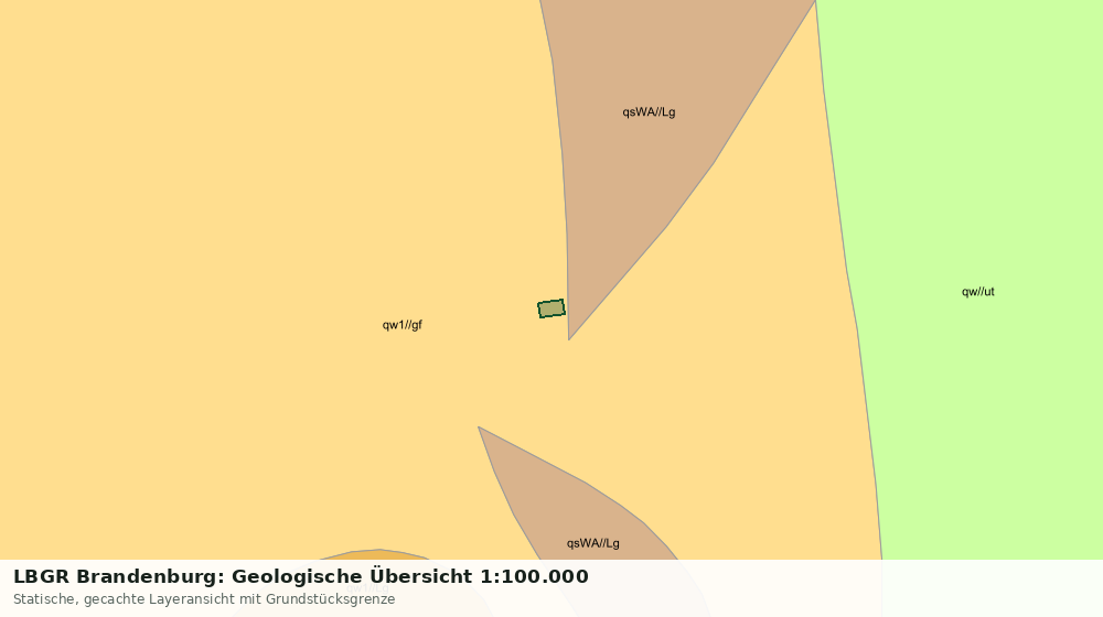 Statische Kartenansicht: LBGR Brandenburg: Geologische Übersicht 1:100.000