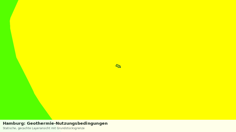 Statische Kartenansicht: Hamburg: Geothermie-Nutzungsbedingungen