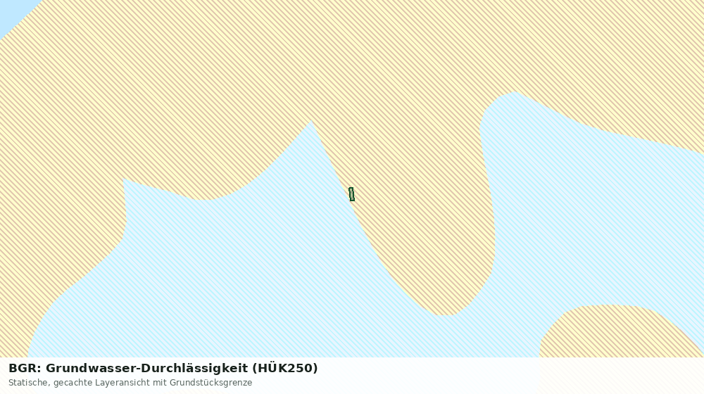 Statische Kartenansicht: BGR: Grundwasser-Durchlässigkeit (HÜK250)