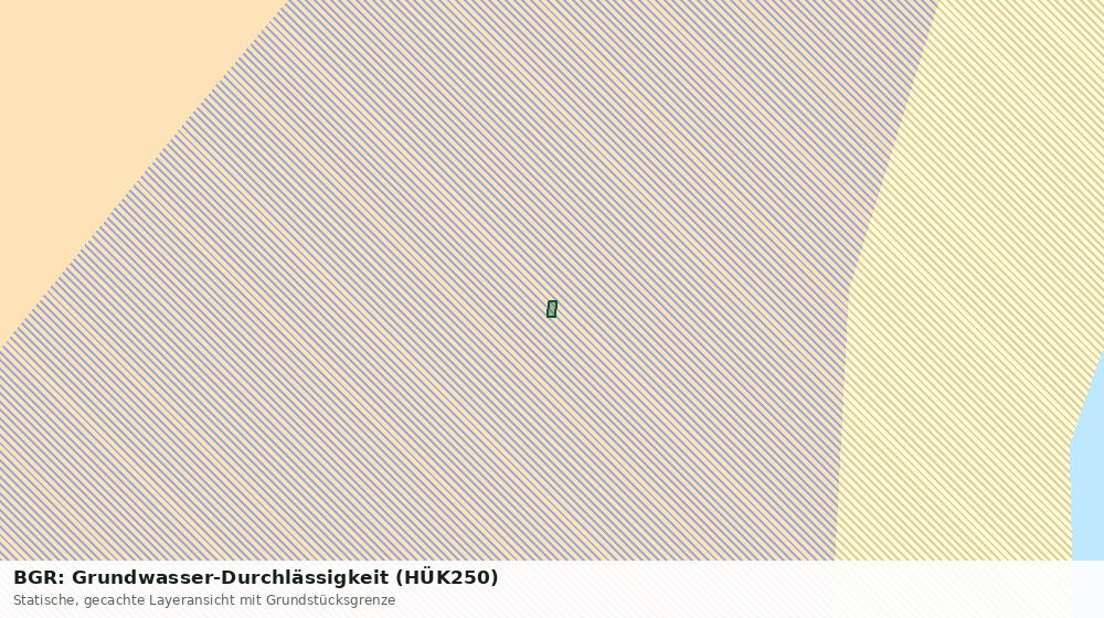 Statische Kartenansicht: BGR: Grundwasser-Durchlässigkeit (HÜK250)