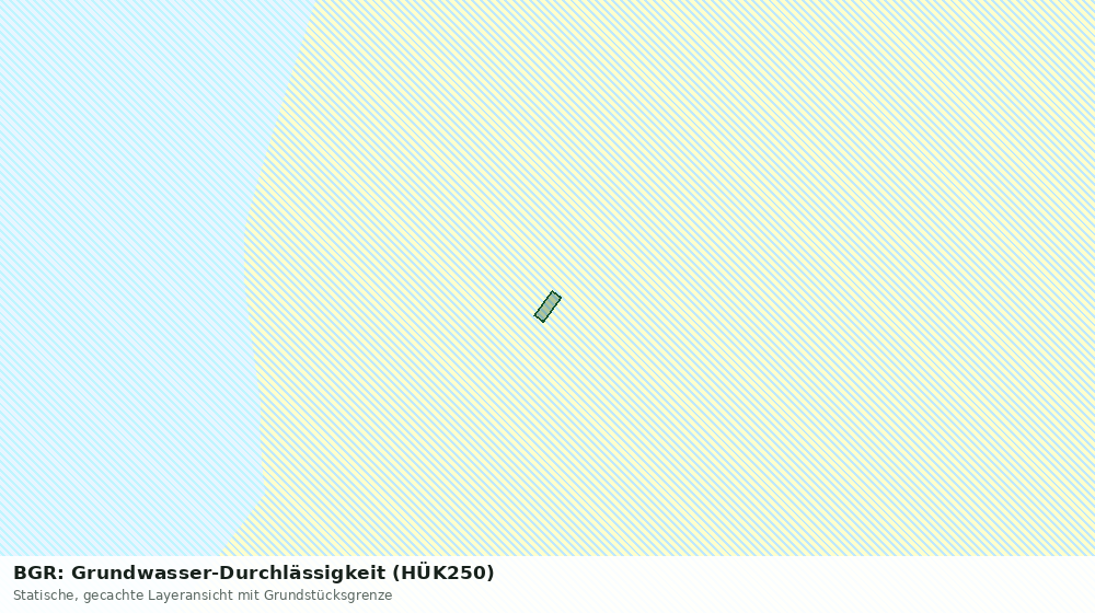 Statische Kartenansicht: BGR: Grundwasser-Durchlässigkeit (HÜK250)