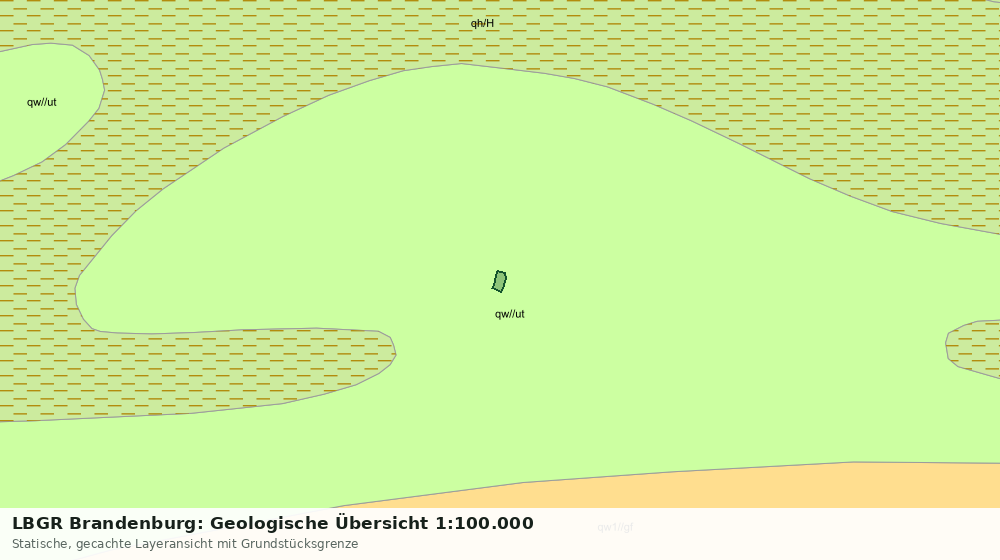 Statische Kartenansicht: LBGR Brandenburg: Geologische Übersicht 1:100.000