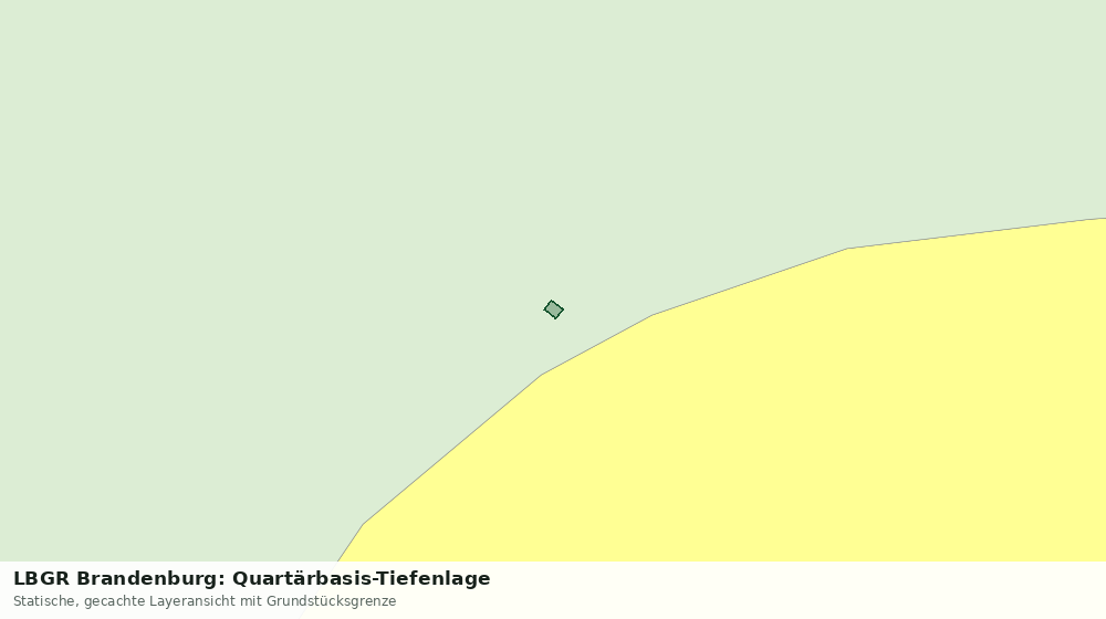 Statische Kartenansicht: LBGR Brandenburg: Quartärbasis-Tiefenlage