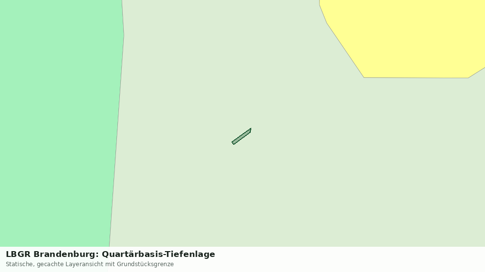 Statische Kartenansicht: LBGR Brandenburg: Quartärbasis-Tiefenlage