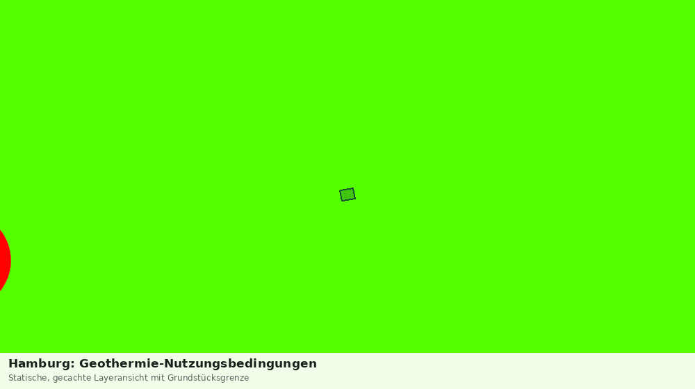 Statische Kartenansicht: Hamburg: Geothermie-Nutzungsbedingungen