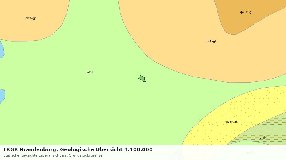 Statische Kartenansicht: LBGR Brandenburg: Geologische Übersicht 1:100.000