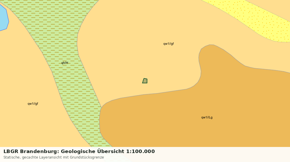 Statische Kartenansicht: LBGR Brandenburg: Geologische Übersicht 1:100.000