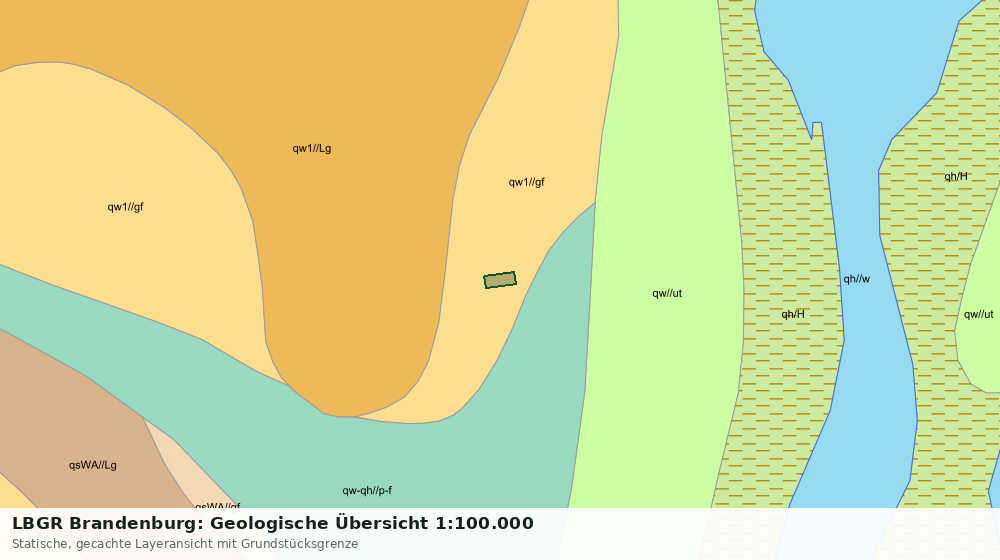 Statische Kartenansicht: LBGR Brandenburg: Geologische Übersicht 1:100.000
