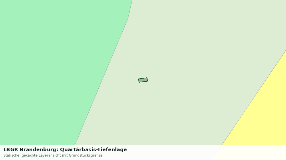 Statische Kartenansicht: LBGR Brandenburg: Quartärbasis-Tiefenlage