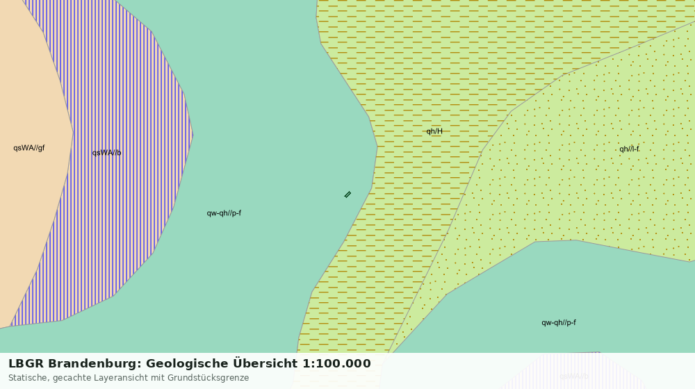 Statische Kartenansicht: LBGR Brandenburg: Geologische Übersicht 1:100.000