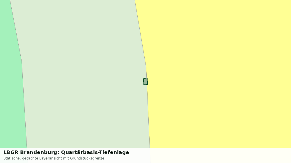 Statische Kartenansicht: LBGR Brandenburg: Quartärbasis-Tiefenlage
