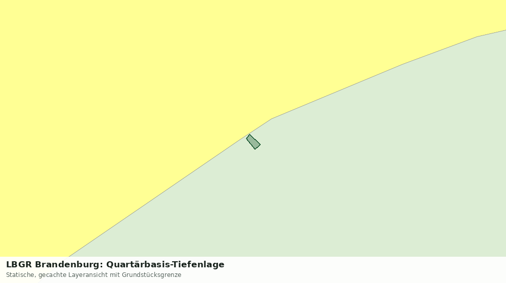 Statische Kartenansicht: LBGR Brandenburg: Quartärbasis-Tiefenlage