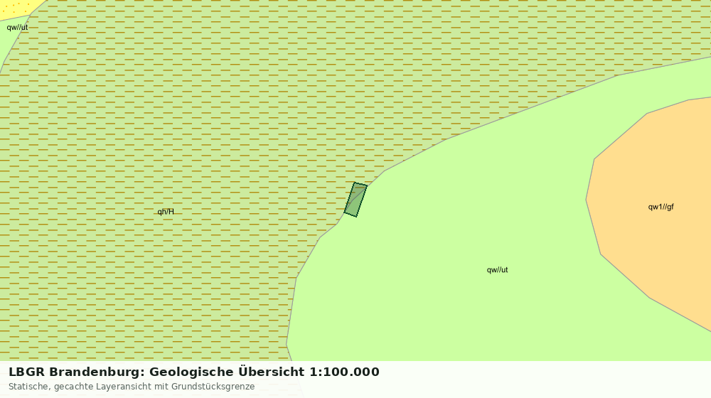 Statische Kartenansicht: LBGR Brandenburg: Geologische Übersicht 1:100.000