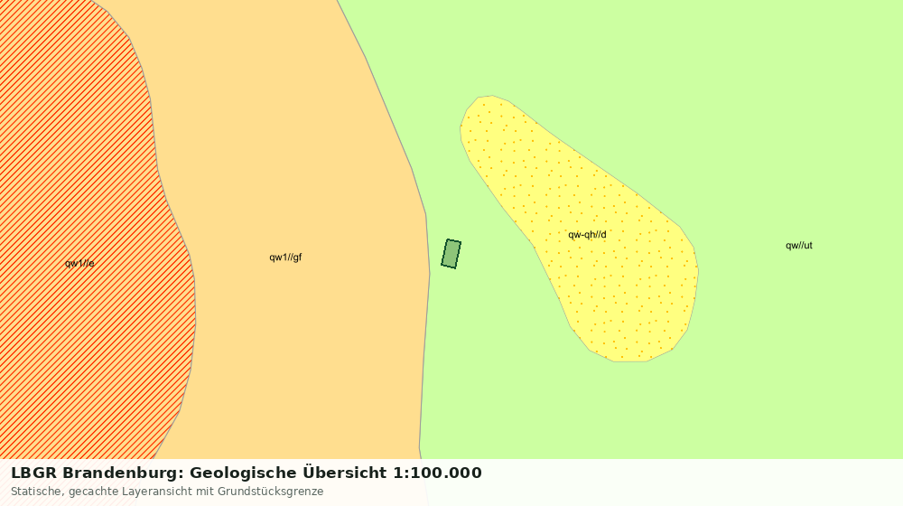 Statische Kartenansicht: LBGR Brandenburg: Geologische Übersicht 1:100.000