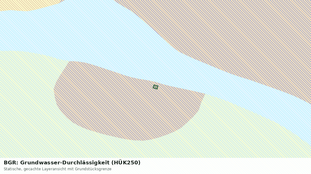 Statische Kartenansicht: BGR: Grundwasser-Durchlässigkeit (HÜK250)