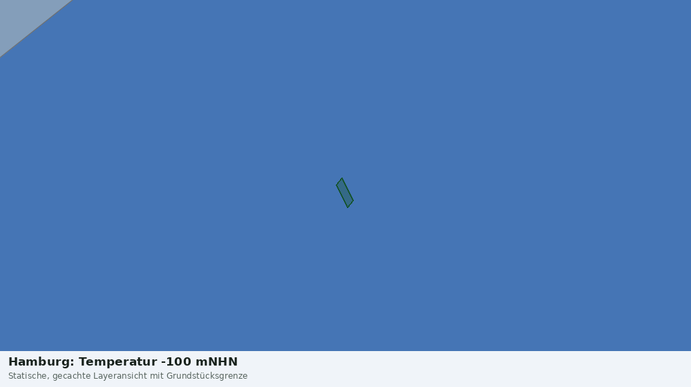 Statische Kartenansicht: Hamburg: Temperatur -100 mNHN