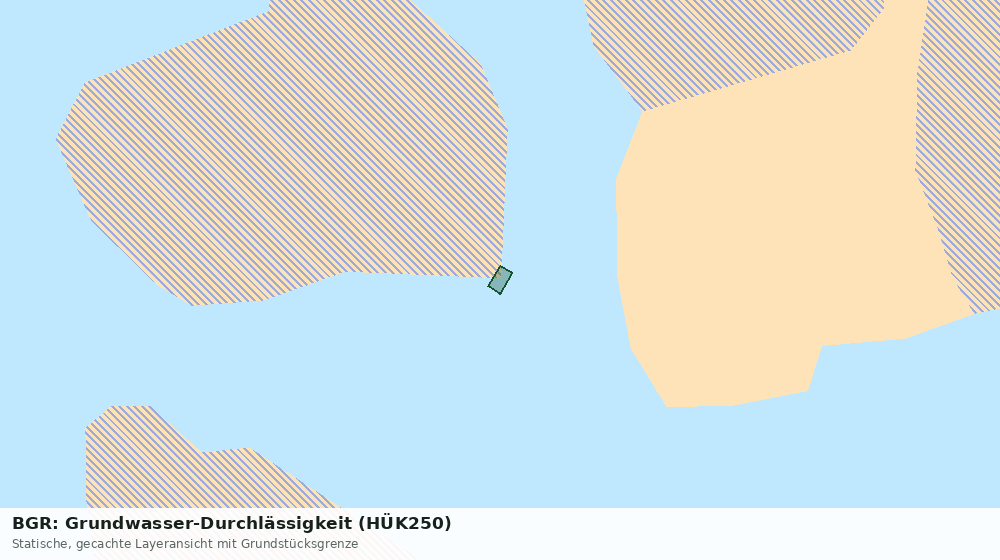Statische Kartenansicht: BGR: Grundwasser-Durchlässigkeit (HÜK250)