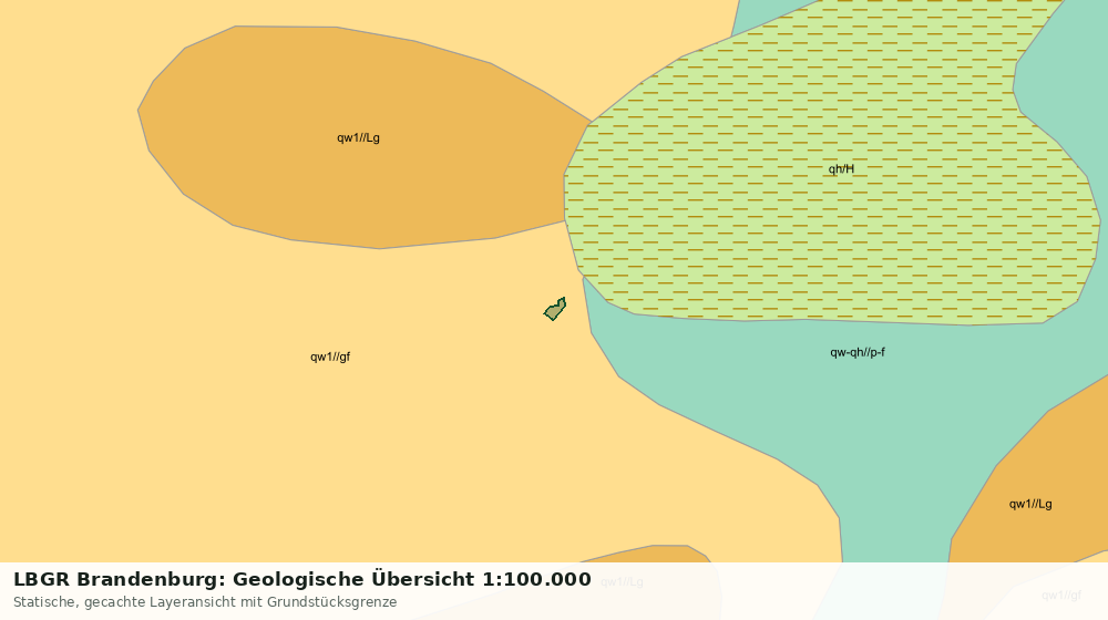 Statische Kartenansicht: LBGR Brandenburg: Geologische Übersicht 1:100.000